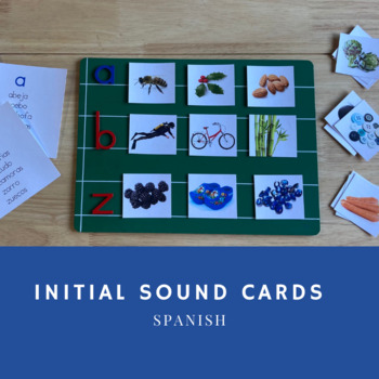 Preview of Initial Sound Cards Spanish/ Sonidos Iniciales Español