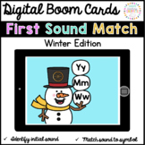 Initial Sound-Letter Match: Winter Edition (DIGITAL Boom Cards)