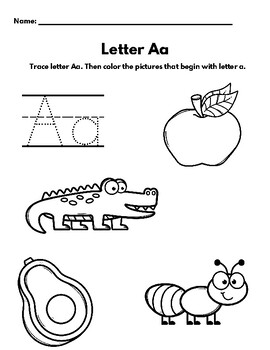 Initial Sound Letter Packet by Carvalho Preschool Era | TPT