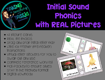 Preview of Initial Sound Phonics- with REAL pictures!