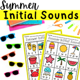 Initial Sound Worksheets - 2 FREE Summer Beginning Sound W