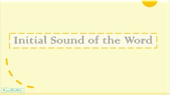 Preview of Initial Sounds of Words - Interactive PowerPoint Activity!