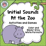 Beginning Sounds At the Zoo Activities and Games