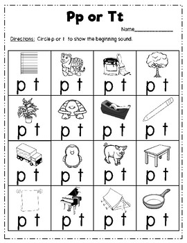 phonics beginning sounds b d p and t by teaching simply tpt