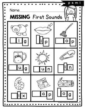 free phonics worksheets letter sounds cvc words beginning initial sounds