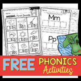 Free Phonics Worksheets - Letter Sounds - CVC Words - Beginning Initial Sounds