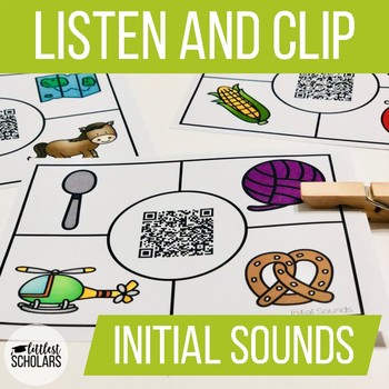 Preview of INITIAL SOUNDS [Listen and Clip]