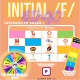 Initial /f/ *Interactive* Bingo for Teletherapy on Powerpo