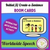 Initial /s/ Create-a-Sentence Boom Cards; Phonics; ELA