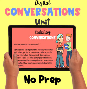 Preview of Initiating Conversations Social Emotional Learning | Digital Resource | SEL