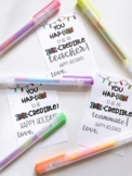 Ink-Credible Teacher HOLIDAY pen gift tag (for teacher, te