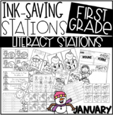 Ink Saving Stations - Literacy - JANUARY -1st Grade