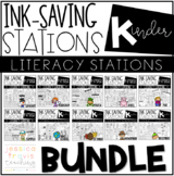 Ink Saving Stations - Literacy - Kindergarten - THE BUNDLE
