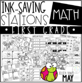 Ink Saving Stations - Math - 1st Grade - MAY