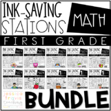 Ink Saving Stations - Math - 1st Grade - THE BUNDLE