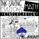 Ink Saving Stations - Math - JANUARY ~ Kindergarten