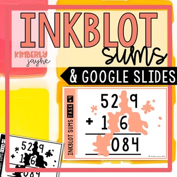 Preview of Inkblot Addition Sums | Math Extension Puzzles for Gifted & Talented Students
