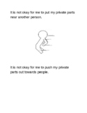 Innapropriate with your private parts- social story