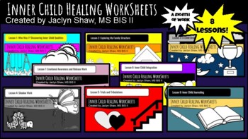 Preview of "Inner Child Healing" _ THERAPY WORKSHEETS_ SERIES 1 - 8