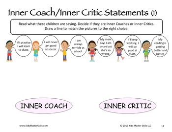 Inner Coach or Inner Critic: Positive Self-Talk Activities and Scenario
