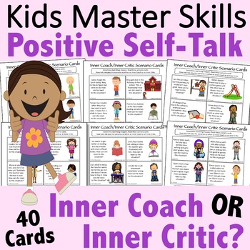 Preview of Inner Coach or Inner Critic: Positive Self-Talk Activities and Scenario Cards
