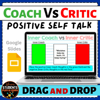 Preview of Positive Self Talk Activities - Inner and Outer Self Interactive Activity