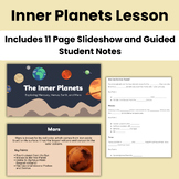 Inner Planets Lesson | Slideshow and Guided Notes | Mercur