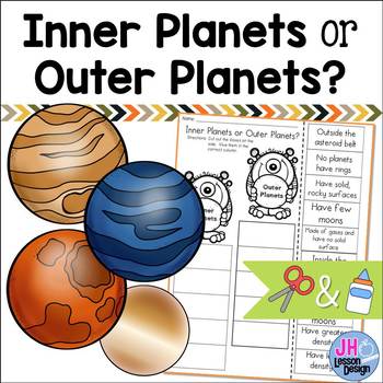 Preview of Inner Planets and Outer Planets: Cut and Paste Sorting Activity