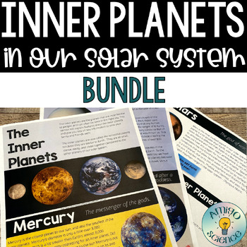 Preview of Inner Planets of the Solar System Bundle with Worksheet