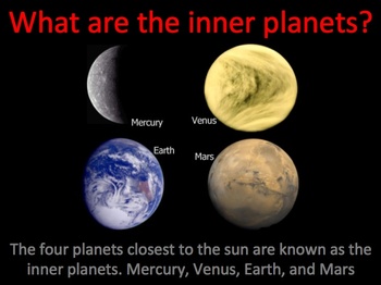 Preview of Inner Planets of the Solar System Interactive Power Point Lesson