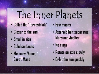 size of inner planets vs outer planets