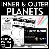 Inner and Outer Planets Reading Passages - Solar System Ac
