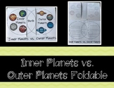 Inner and Outer Planets - Interactive Notebook / Foldable