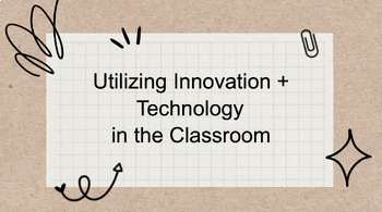Preview of Innovation + Digital Learning: Professional Development