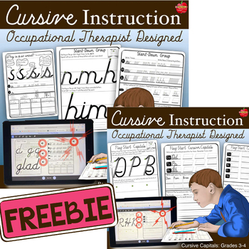 Preview of Innovative Approach to Learning Cursive— EASEL Instruction,  FREE Sample
