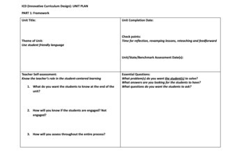 Preview of Innovative Curriculum Design: A Unit Plan Template