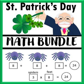 Preview of St Patrick's Day Single Digit Addition Subtraction Multiplication Division