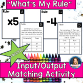 Input/Output Tables Matching Game for Third Grade