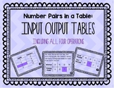 Input Output Tables - Number Patterns in a Table