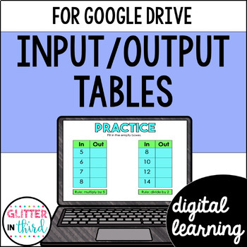Preview of Input Output Tables for Google Classroom