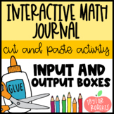 Input and Output Boxes - A Cut and Paste Activity