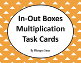 Input and Output Boxes - Multiplication Task Cards