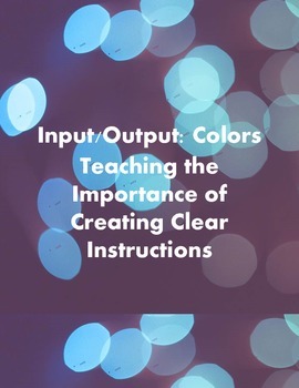 Preview of Input/Output: Color