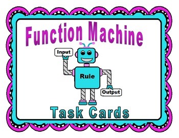 Preview of Input/Output Function Task Cards