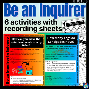 Preview of Inquiry Activities, Centers, or Stations IB Learner Profile Inquirer PYP MYP DP