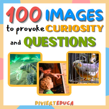 Preview of Inquiry-Based Learning: Cards with images- CURIOSITY - Indagación con imágenes
