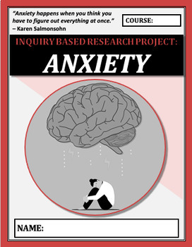 Preview of Inquiry Based Learning Project: ANXIETY