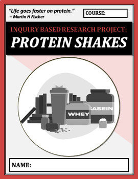 Preview of Inquiry Based Learning Project: PROTEIN SHAKES