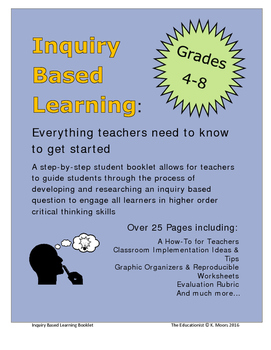 Preview of Inquiry Based Learning Project: Step-by-Step Student Booklet