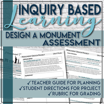Preview of Inquiry Based Monument Design Project Template Social Studies C3 Framework